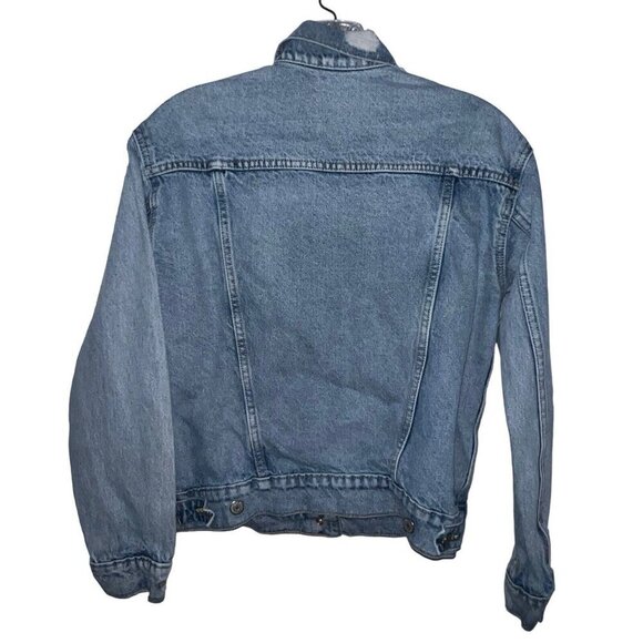 Old Navy Women's Size XS Distressed Denim Button Up Jacket Cotton Light Wash - Picture 3 of 8
